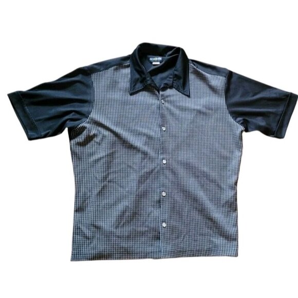 Vintage BC Ethic 3 Star Knits Shirt XL Rockabilly Bowling Gray Black USA Pearl - Picture 1 of 8